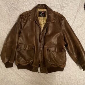 Rothco XXL vintage Bomber Flight Leather jacket